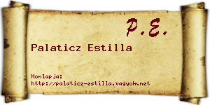 Palaticz Estilla névjegykártya